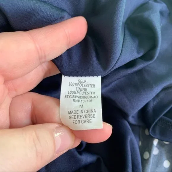 Wild Honey Maxi Maternity Dress in Polka Dot sz M - Picture 10 of 11